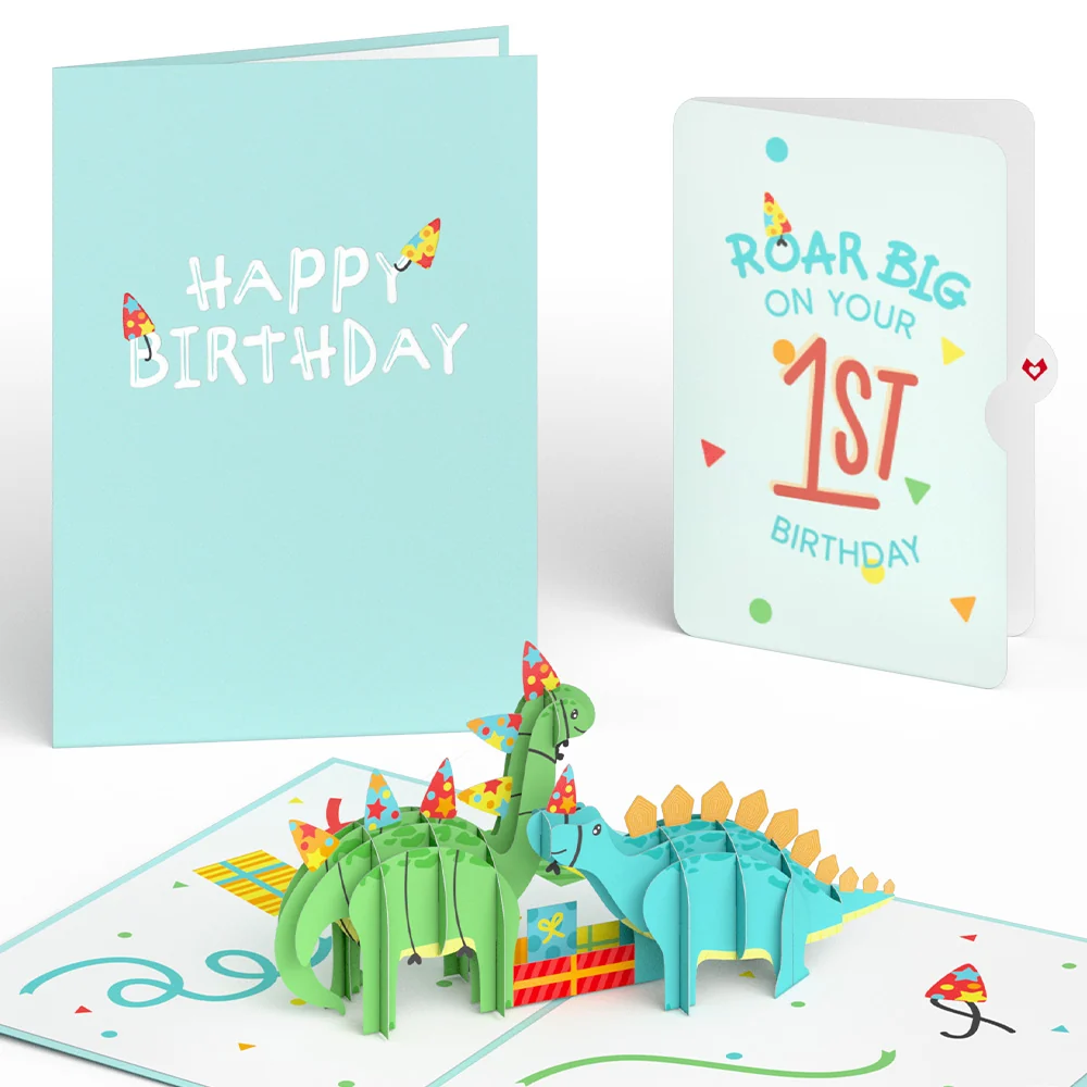 Lovepop Dinosaurs 1st Birthday Pop-Up Card and Sentiment Set