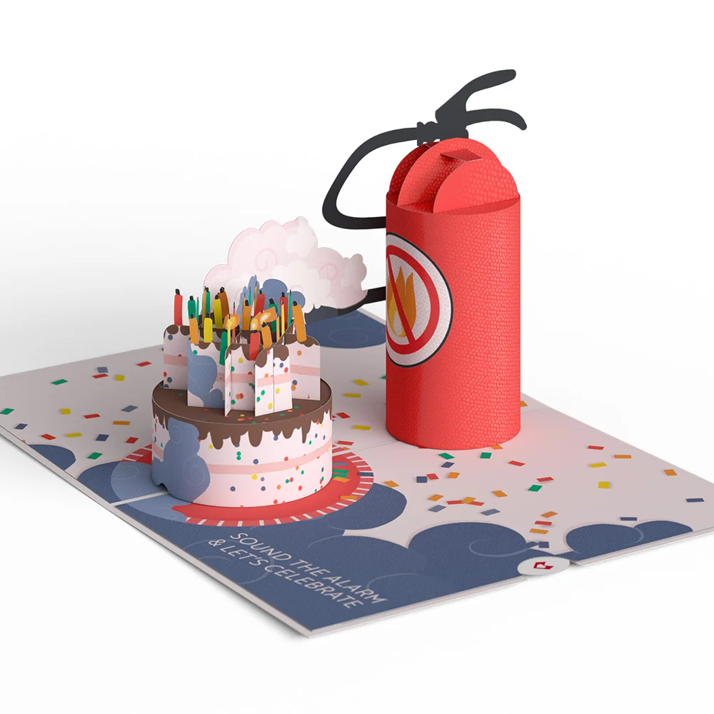 Lovepop Holy Smokes You're Old Birthday Pop-Up Card Candle - Image 4