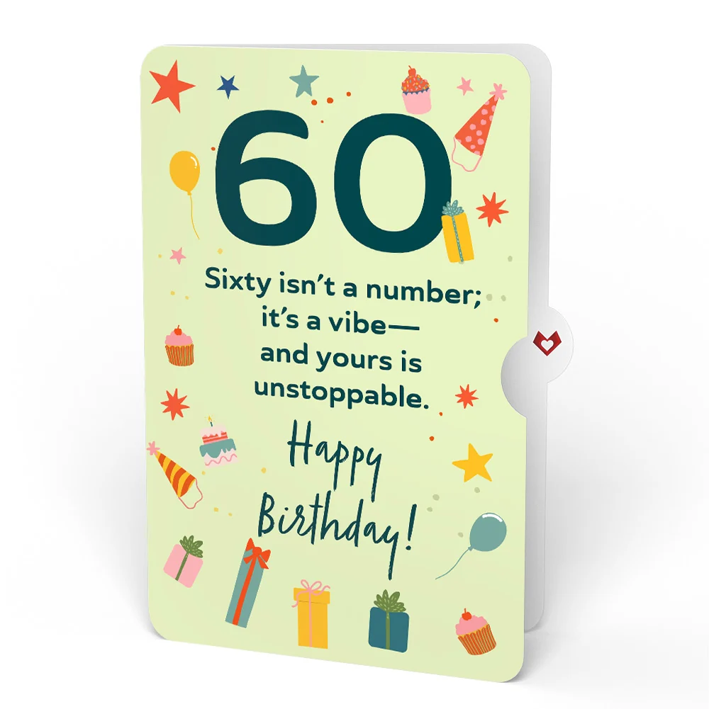 Lovepop Wishing You a Happy 60th Birthday Music and Lights Pop-Up Card and Sentiment Set - Image 4