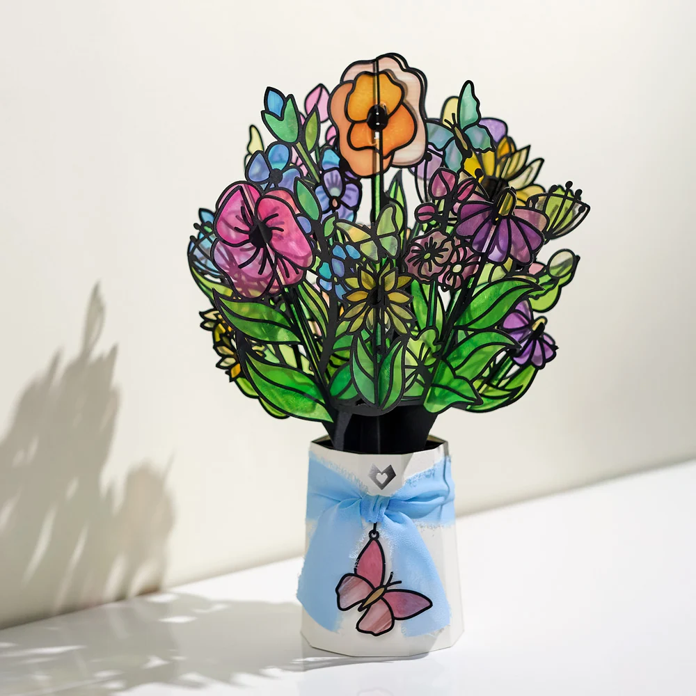 Lovepop Floral Mom Suncatcher Card & Bouquet Bundle - Image 6