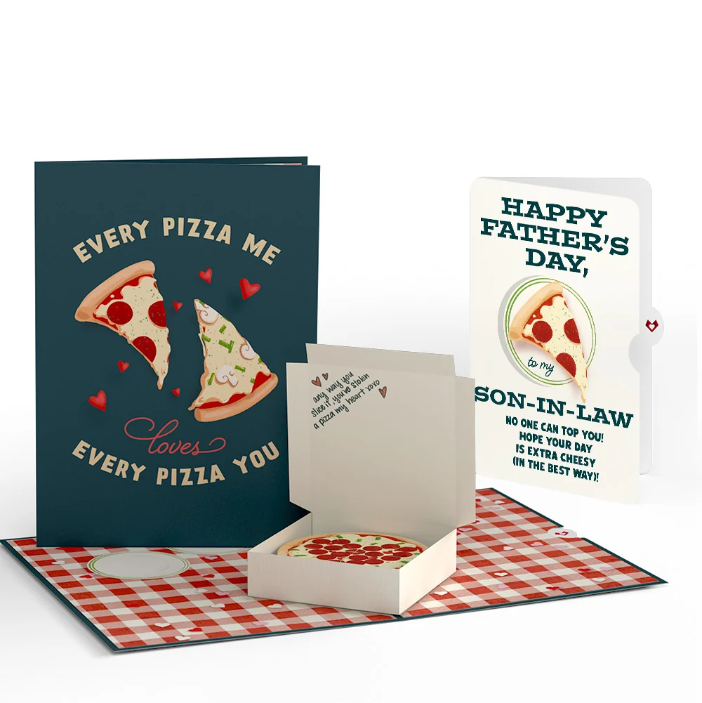 Lovepop Pizza Love Father's Day Pop-Up Card and Sentiment Set for Son-in-law