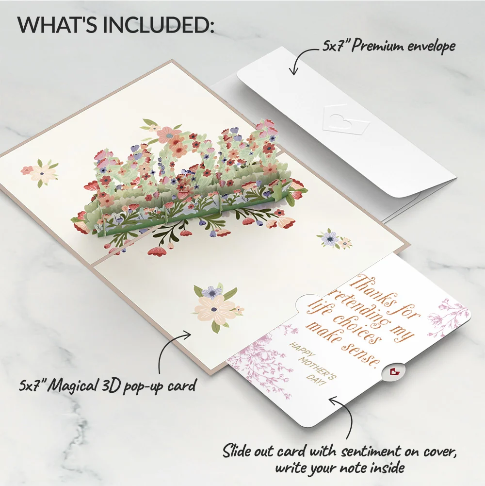 Lovepop Floral Mom Mother’s Day Pop-Up Card and Sentiment Set for Mom - Image 2