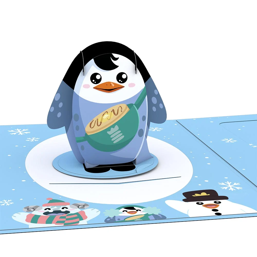 Lovepop Pancake the Penguin Card with Pop-Up Gift Toy - Image 4