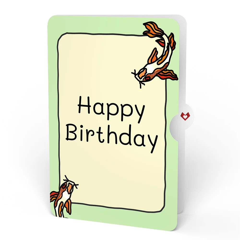 Lovepop Quiet Moment Koi Pond Birthday Suncatcher Card and Sentiment Set Glass - Image 4