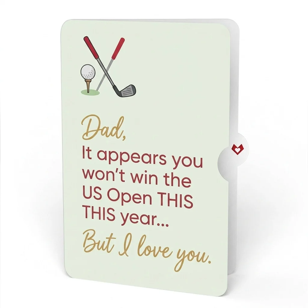 Lovepop Best Dad By Par Father's Day Pop-Up Card and US Open Loss Sentiment Set for Dad Bag - Image 4