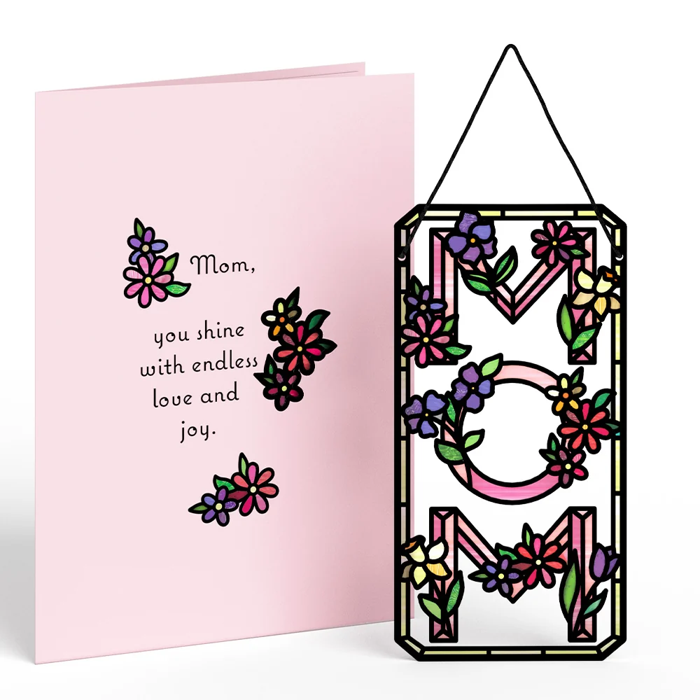 Lovepop Floral Mom Suncatcher Card & Bouquet Bundle - Image 2