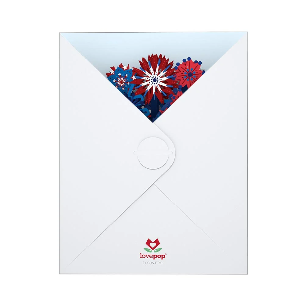 Lovepop Patriotic Flower Bouquet Pot - Image 6