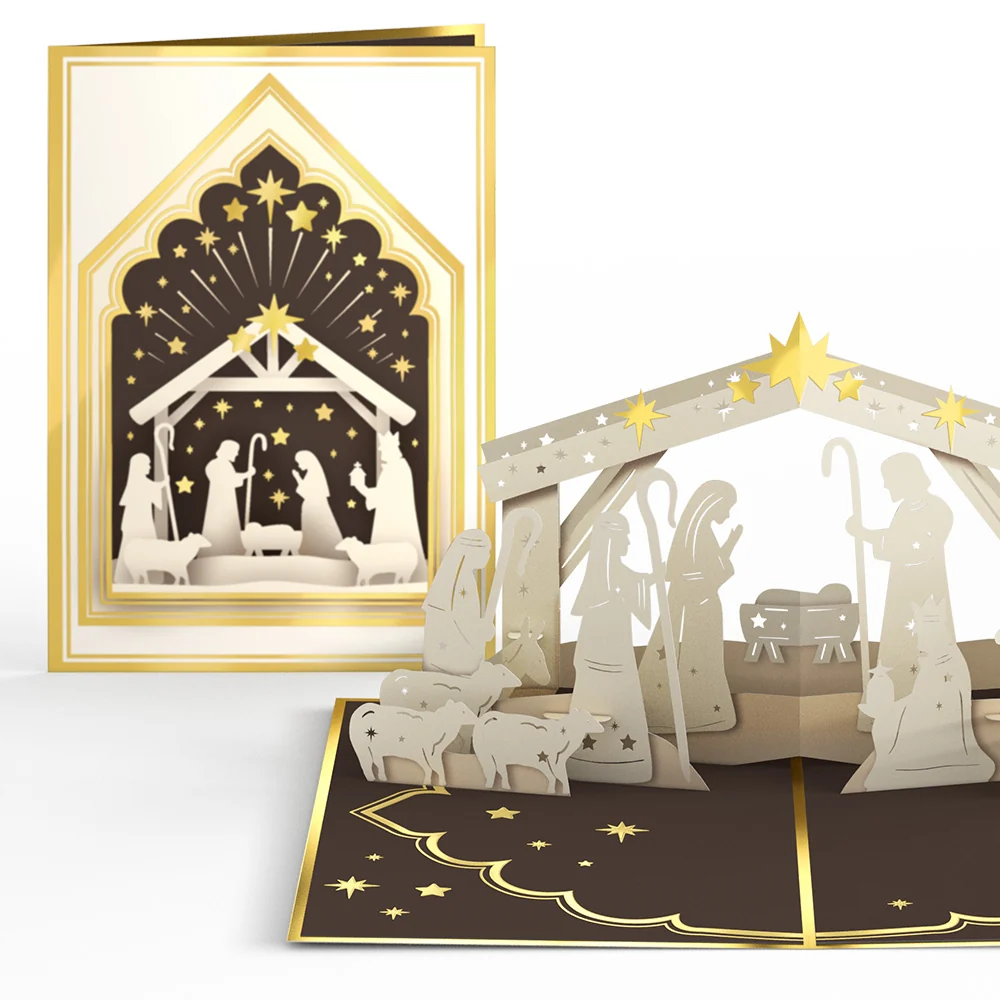 Lovepop Elegant Nativity Pop-Up Card