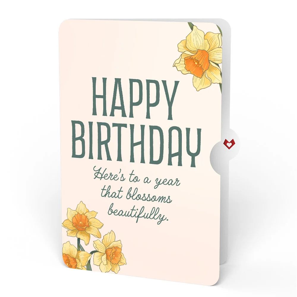 Lovepop Daffodils in Bloom Birthday Pop-Up Card and Sentiment Set - Image 4