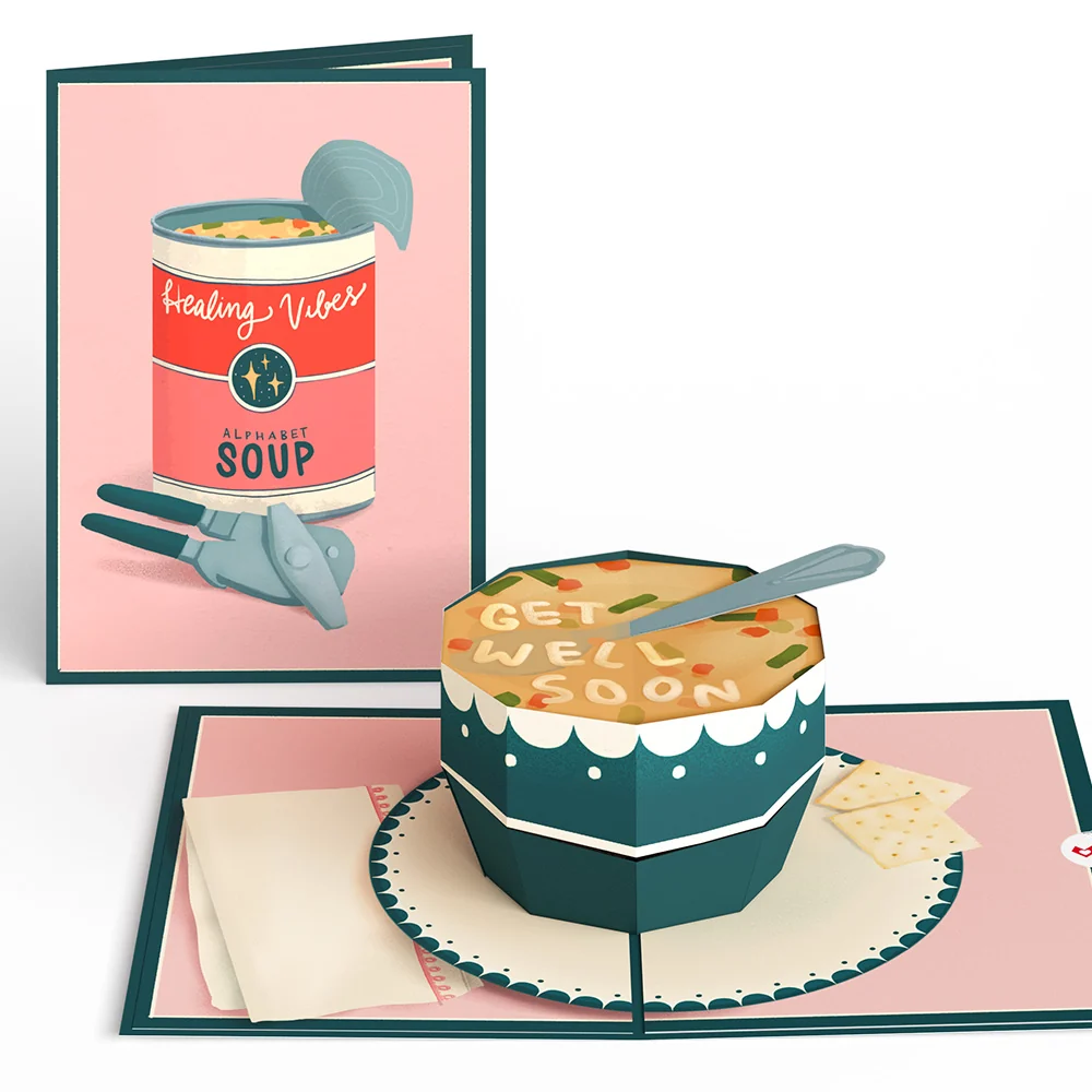 Lovepop Get Well Soon Soup Pop-Up Card Bowl