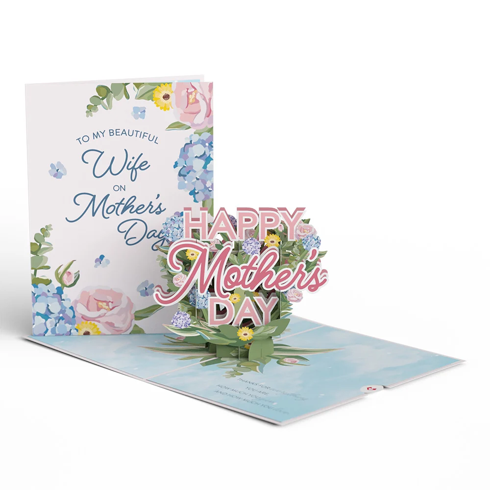 Lovepop To My Wife Hydrangea Pop-Up Card