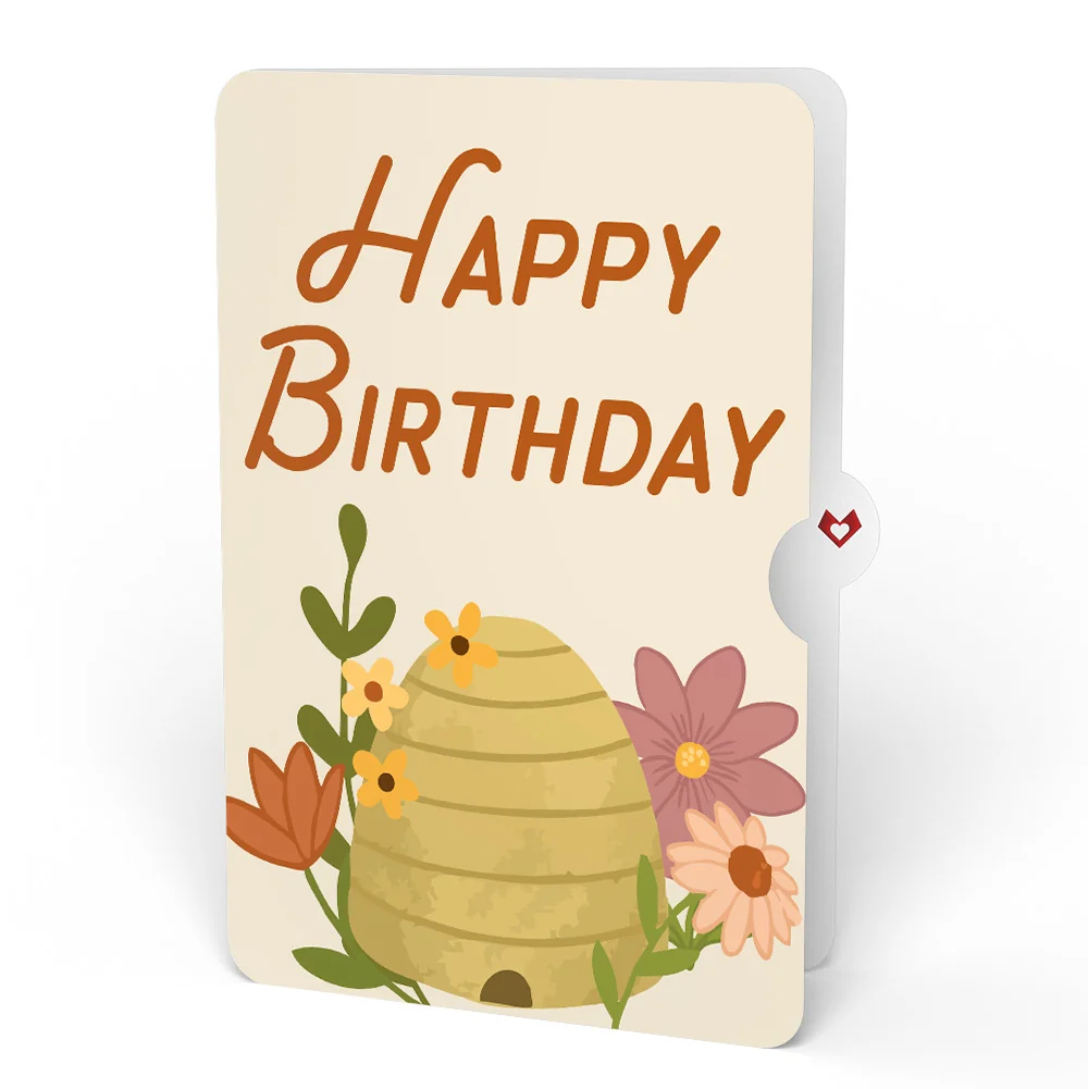 Lovepop Botanical Bee Birthday HeartFelt Charm Card and Sentiment Set - Image 4