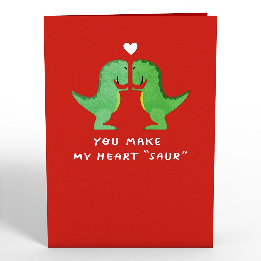 Lovepop You Make My Heart 'Saur' Pop-Up Card - Image 4