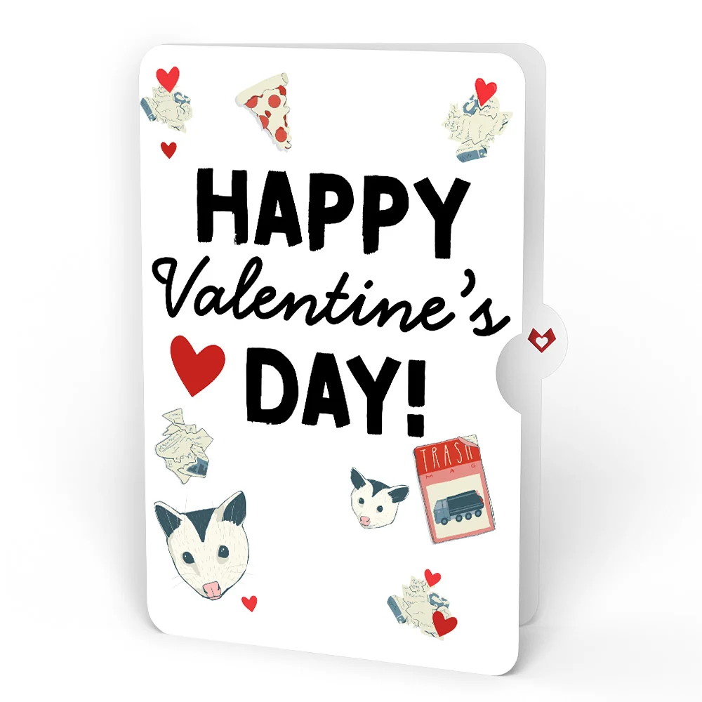 Lovepop Party Possums Valentine Glitter Bouquet and Sentiment Set Vase - Image 4
