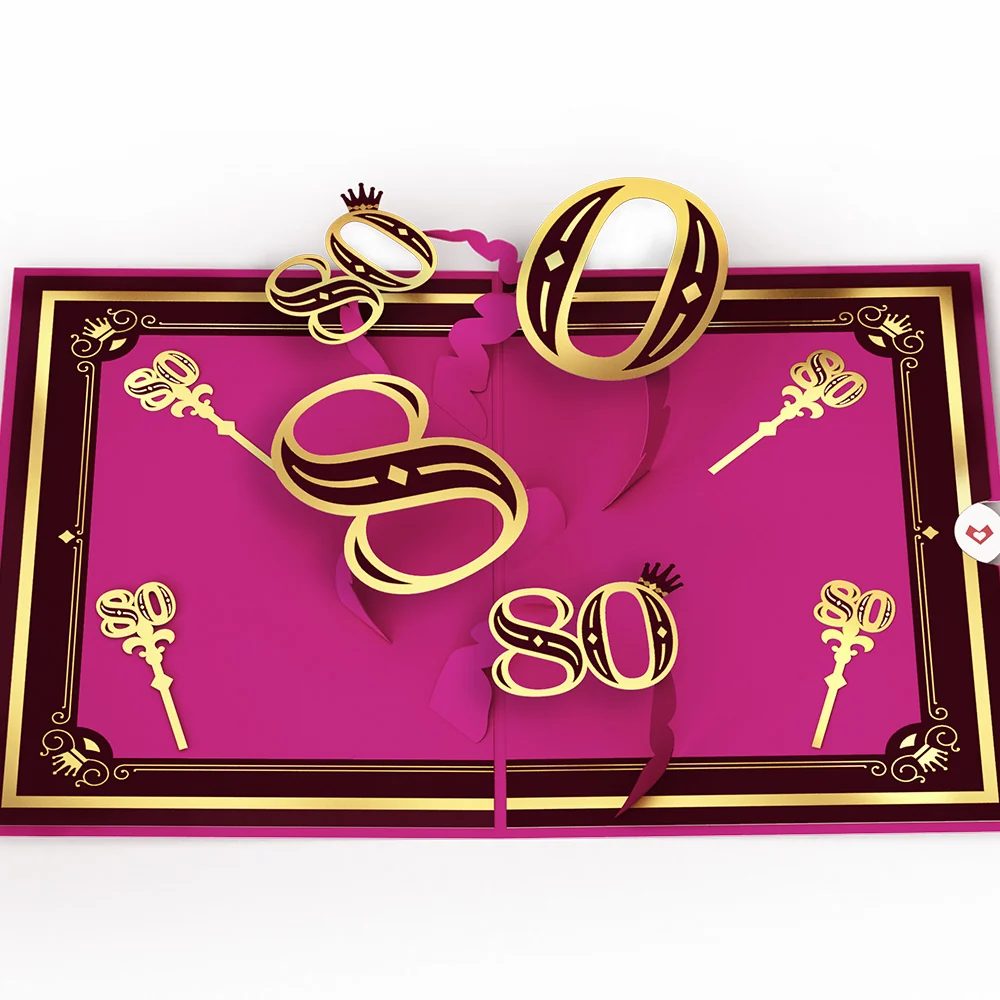 Lovepop Legendary Human 80th Birthday Pop-Up Card - Image 3