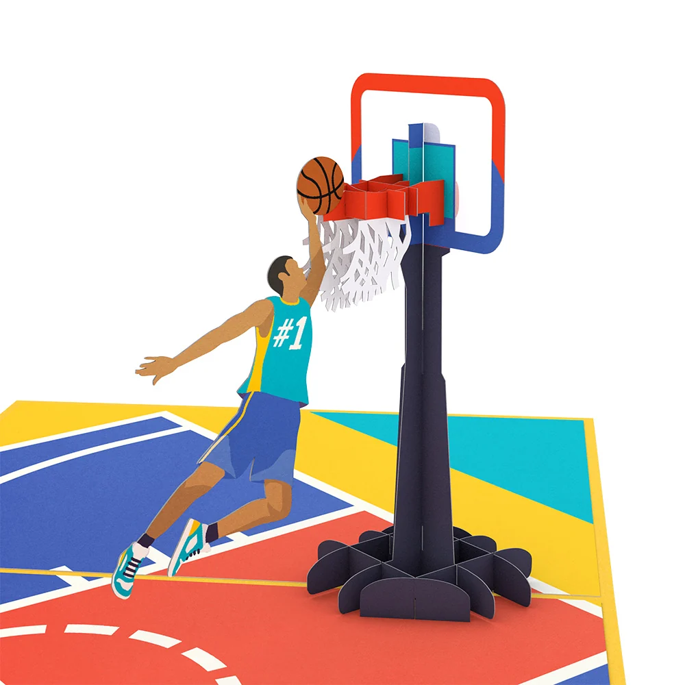 Lovepop Slam Dunk Basketball Pop-Up Card - Image 2
