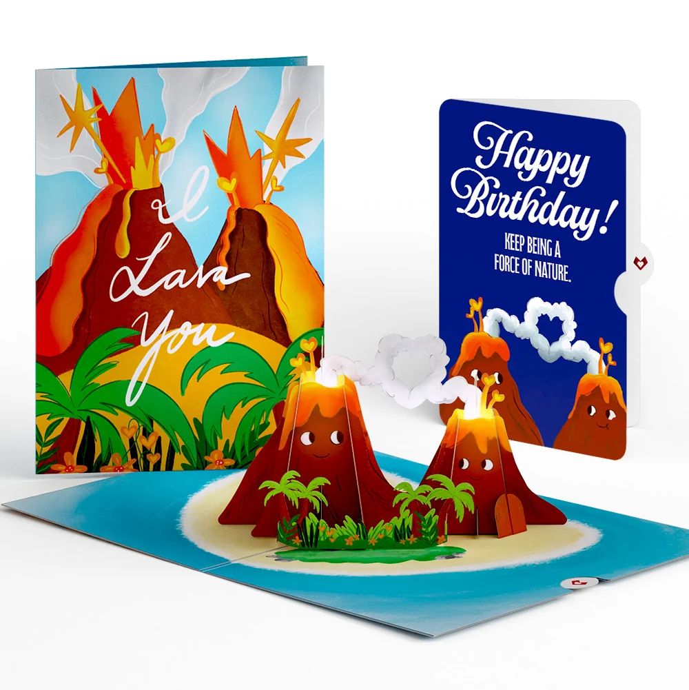 Lovepop I Lava You Birthday Light-Up Pop-Up Card and Sentiment Set