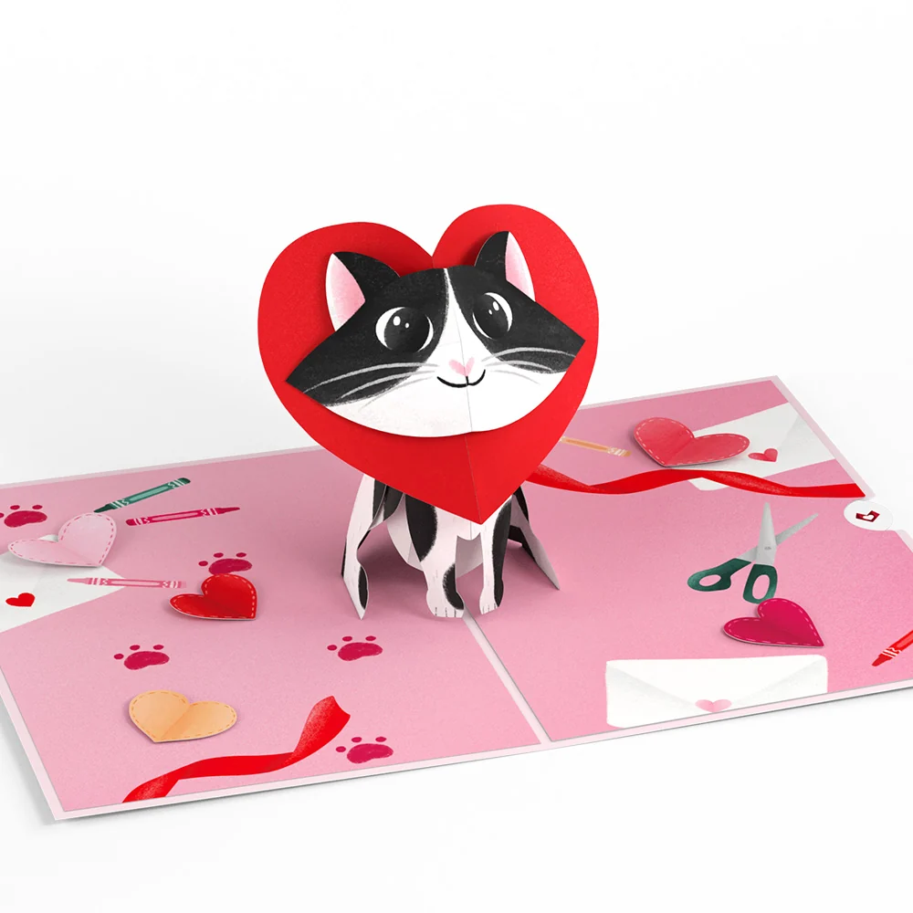 Lovepop Crafty Love Cat Pop-Up Card - Image 3
