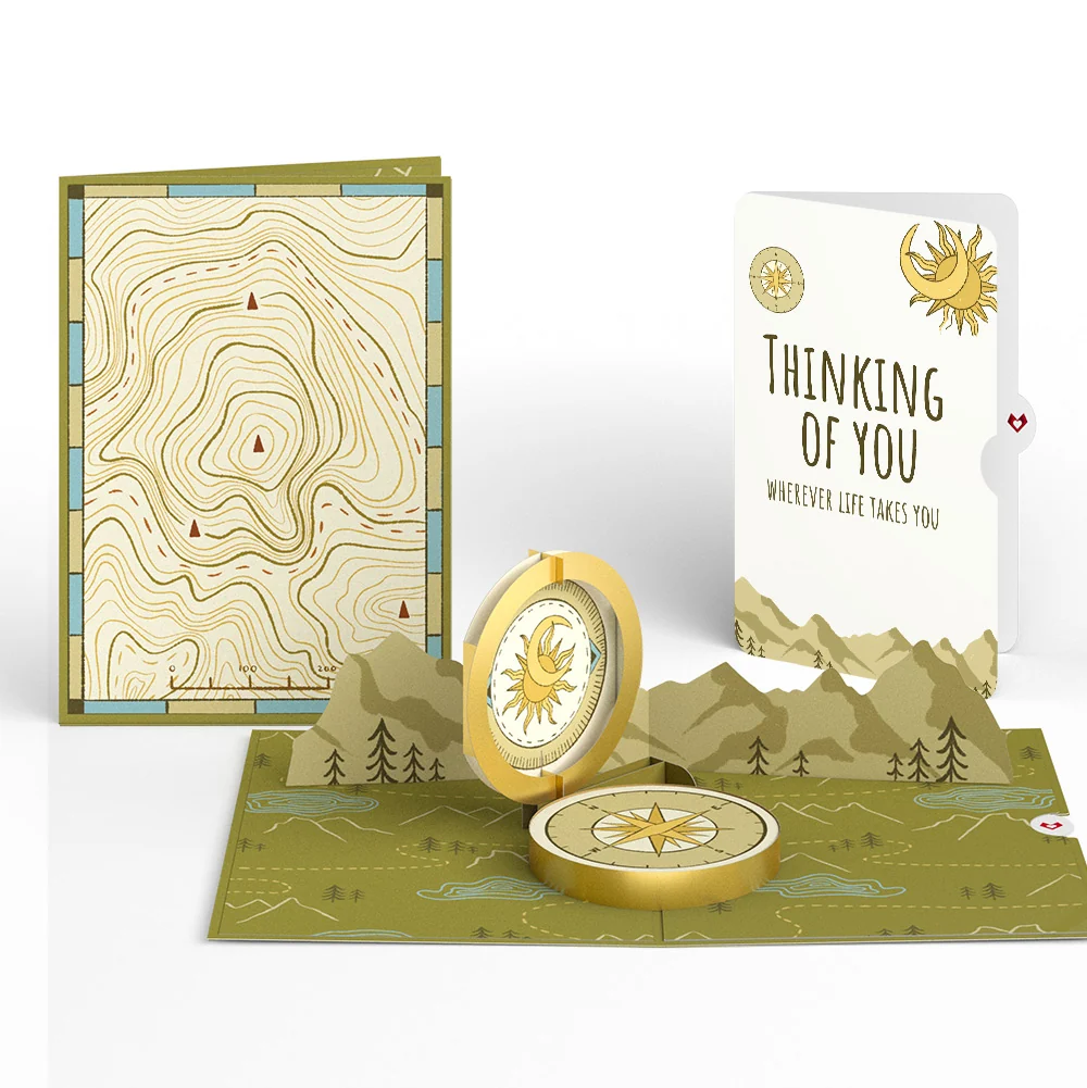 Lovepop Guiding Compass Thinking of You Pop-Up Card and Sentiment Set