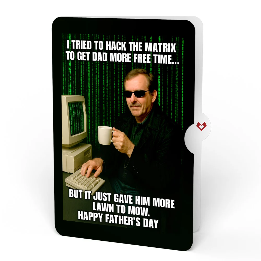 Lovepop U.S. Aircraft Carrier Father's Day Pop-Up Card and Matrix Hacker Sentiment Set - Image 4