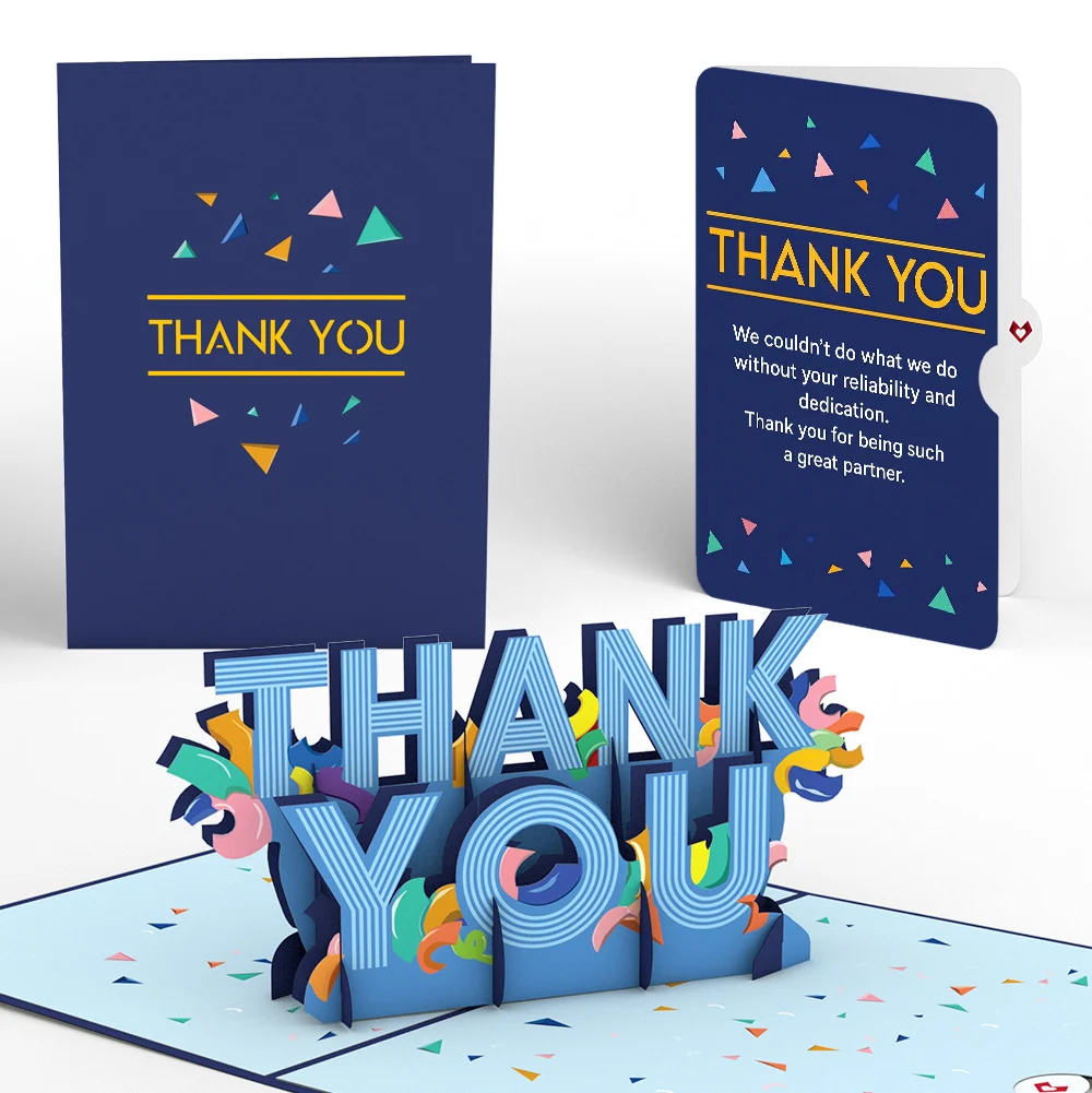 Lovepop Thank You Confetti Pop-Up Card and Reliable Partner Sentiment Set