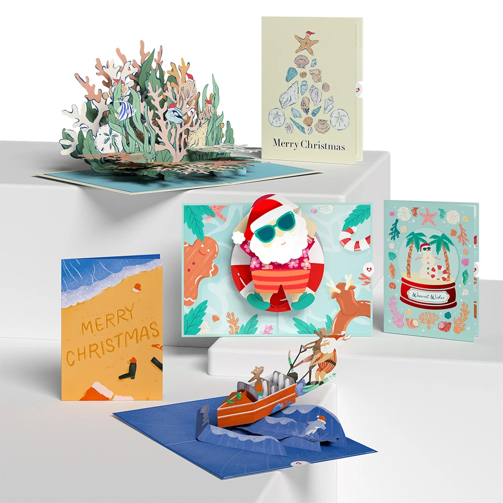 Lovepop Coastal Christmas 3-Pack