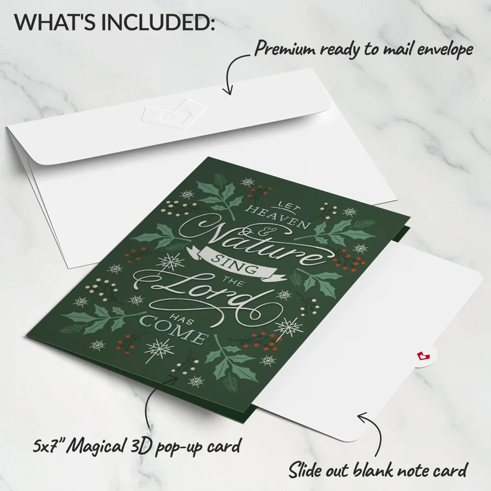Lovepop Let Heaven & Nature Sing Christmas Music and Lights Pop-Up Card - Image 6