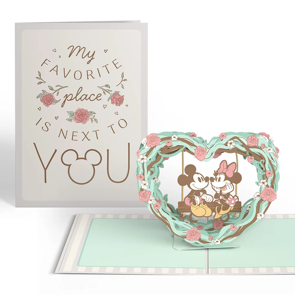 Lovepop Disney's Mickey & Minnie Mouse My Favorite Place Is Next to You Pop-Up Card