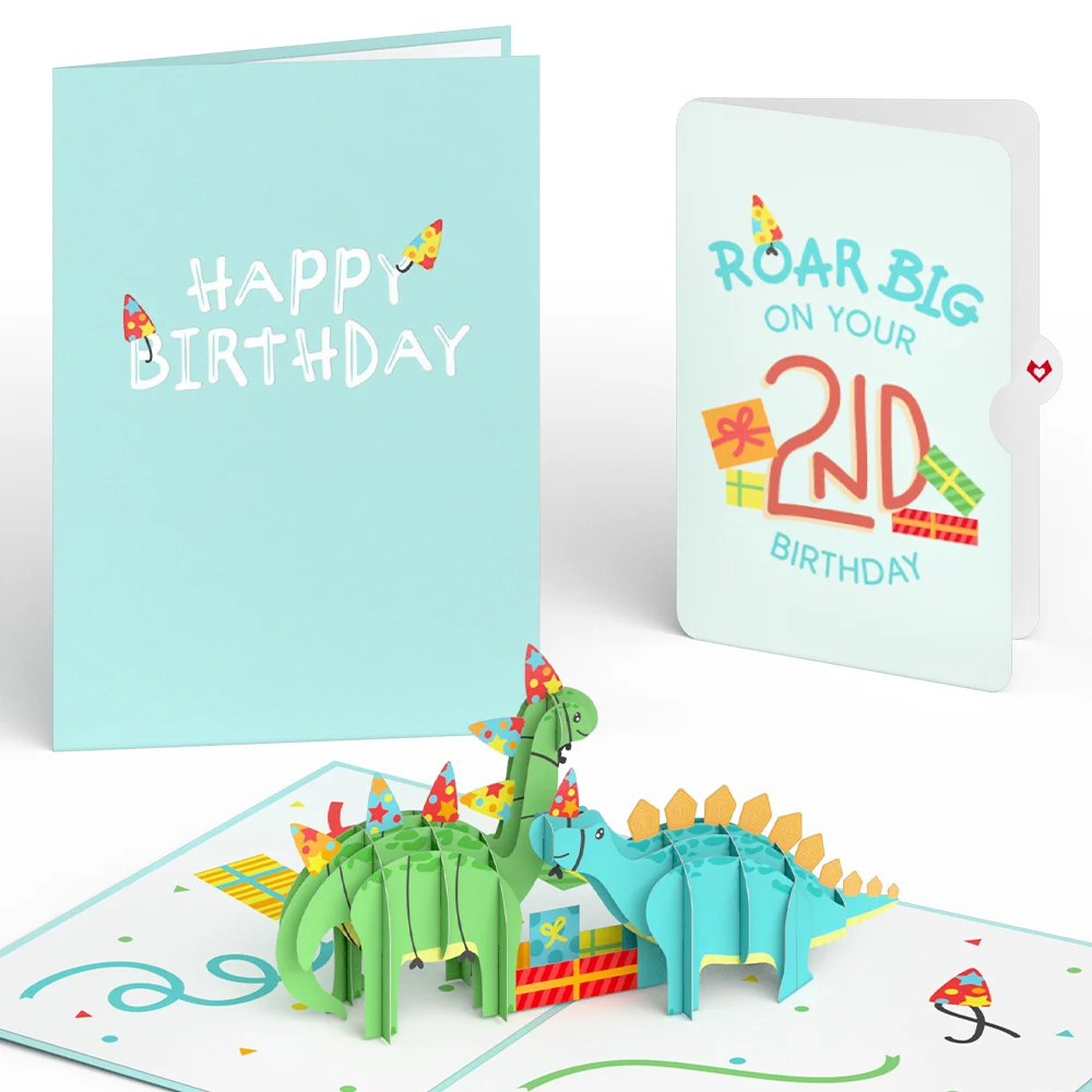 Lovepop Dinosaurs 2nd Birthday Pop-Up Card and Sentiment Set