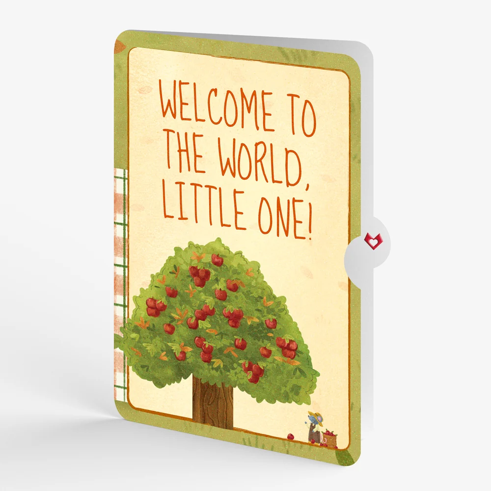 Lovepop Woodland Animals Autumn Greetings New Baby Pop-Up Card and Sentiment Set Basket - Image 4