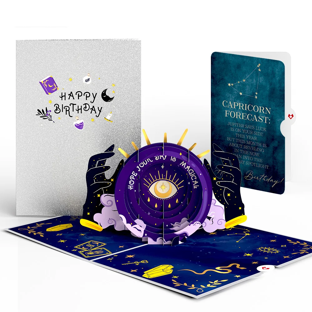 Lovepop Magical Birthday Pop-Up Card and Capricorn Zodiac Sentiment Set