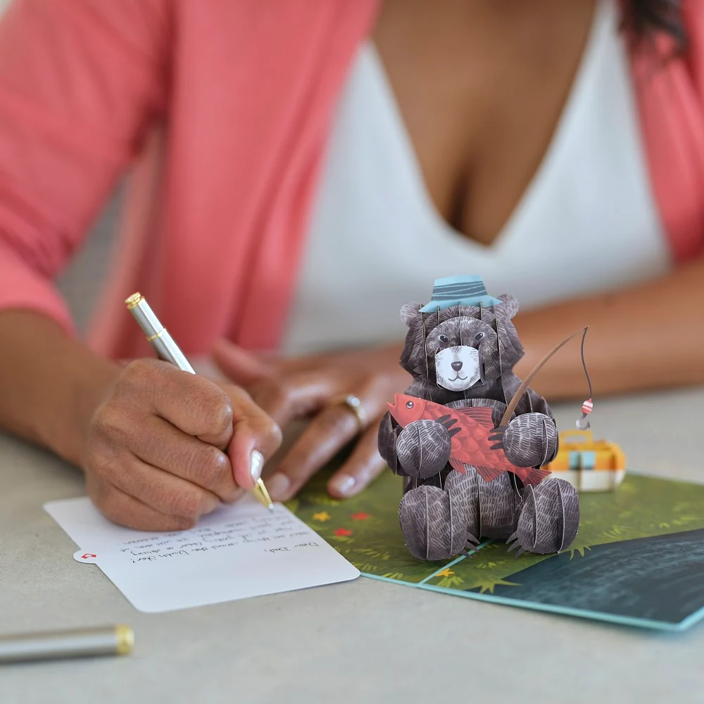 Lovepop Father’s Day Fishing Bear Pop-Up Card - Image 7