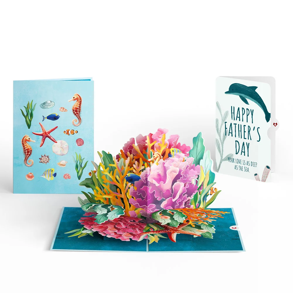 Lovepop Coral Reef Wonders Father's Day Pop-Up Card and Sentiment Set