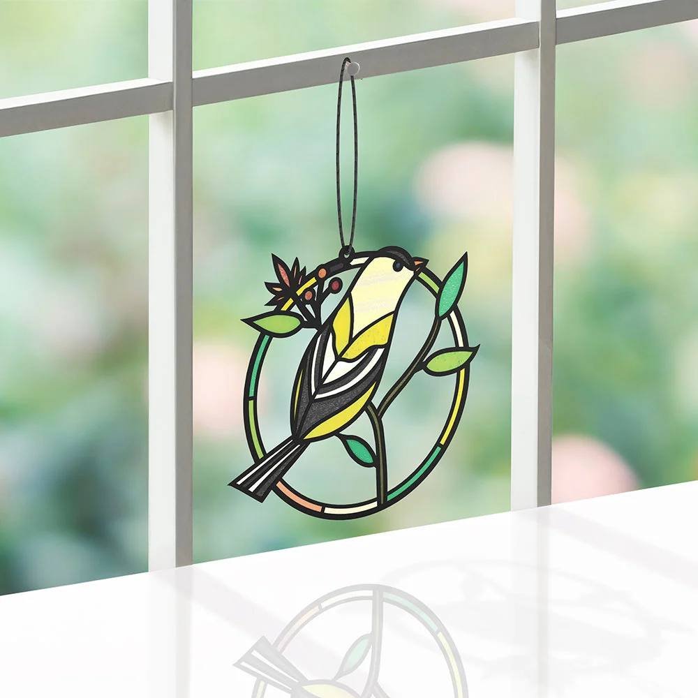 Lovepop Goldfinch's Song Suncatcher Card