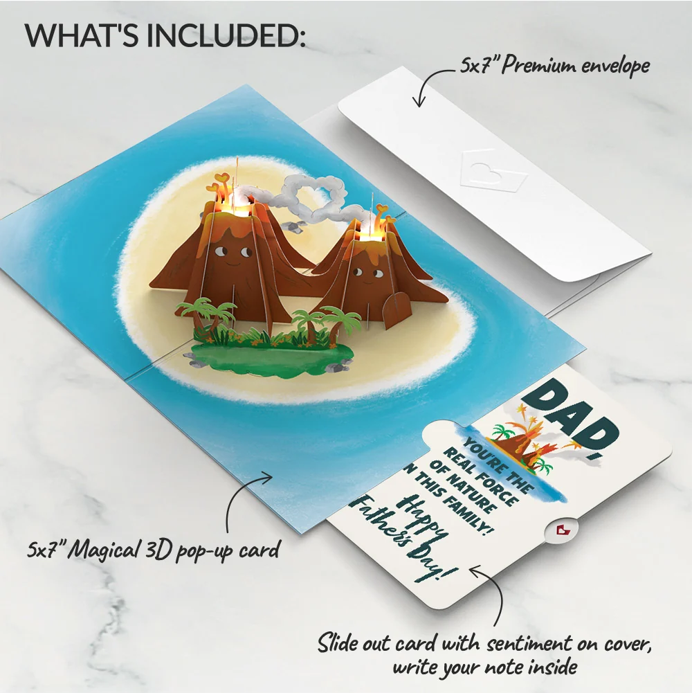 Lovepop I Lava You Father's Day Light-Up Pop-Up Card and Sentiment Set for Dad - Image 2