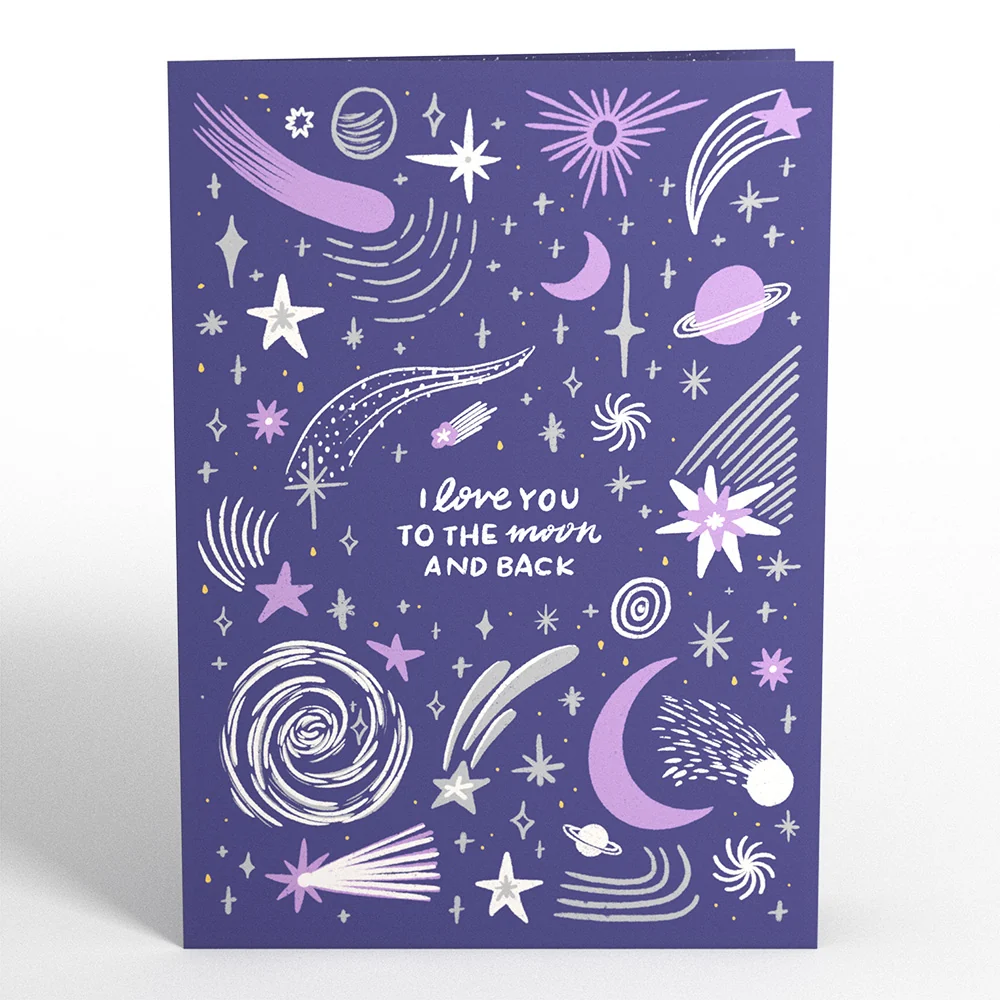 Lovepop Love You to the Moon and Back Light-Up Pop-Up Card - Image 5