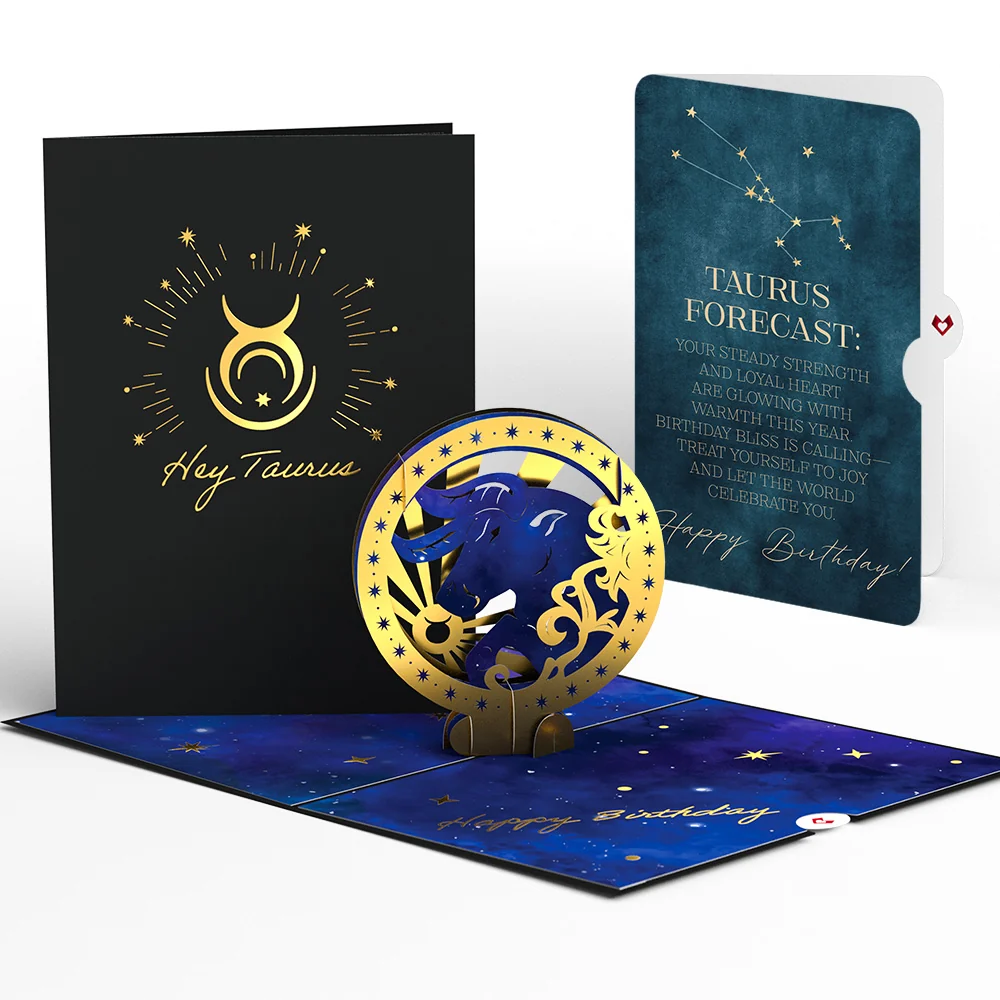 Lovepop Taurus Zodiac Birthday Pop-Up Card and Sentiment Set