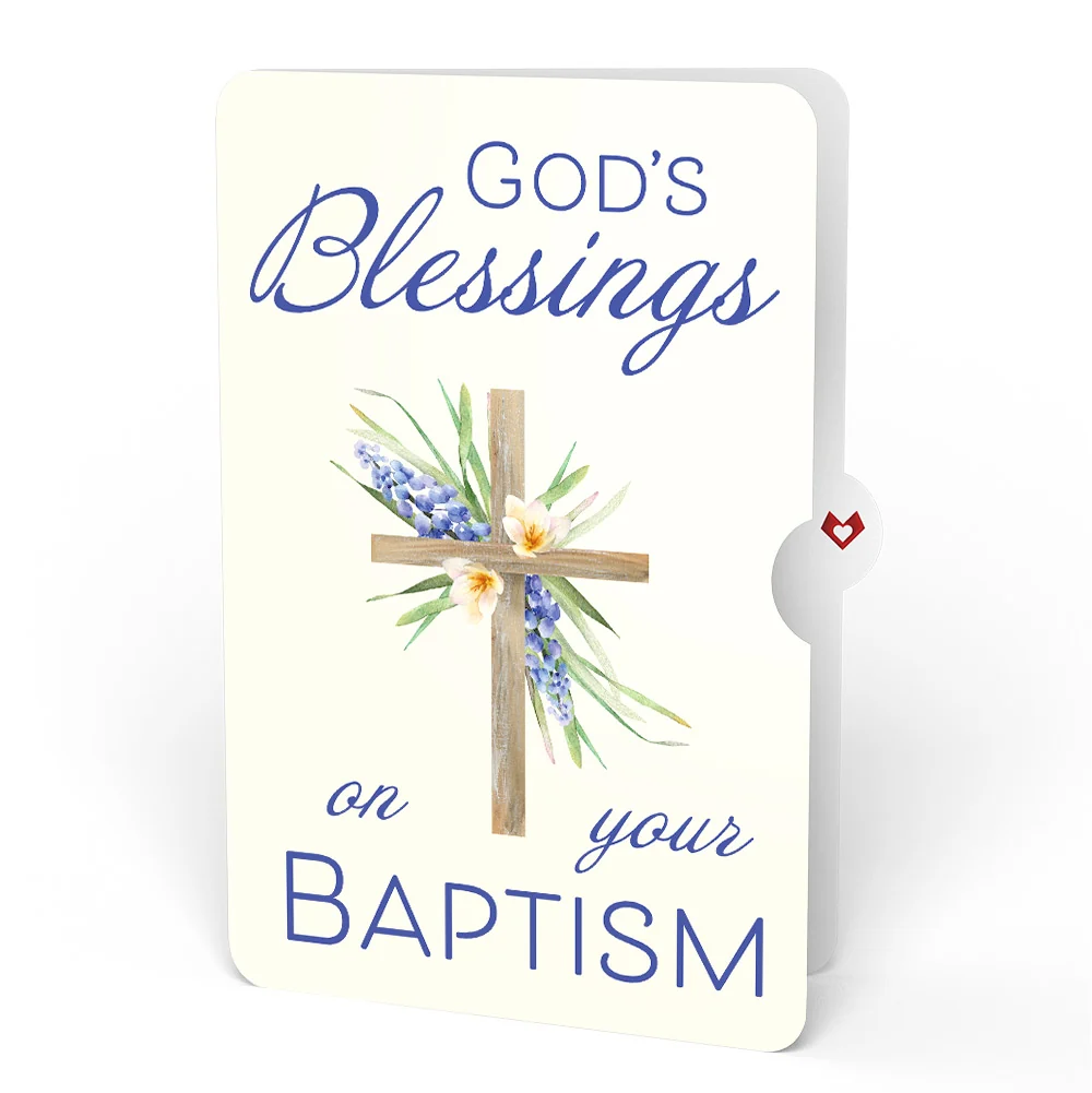 Lovepop The Lord Bless You Floral Cross Baptism Pop-Up Card and Sentiment Set - Image 4