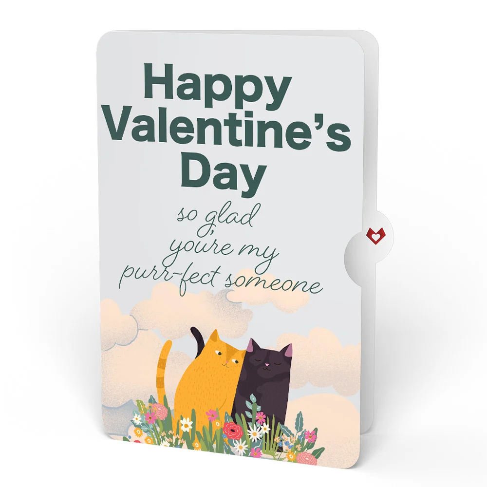 Lovepop Feline Fancy Valentine Glitter Bouquet and Sentiment Set Vase - Image 4