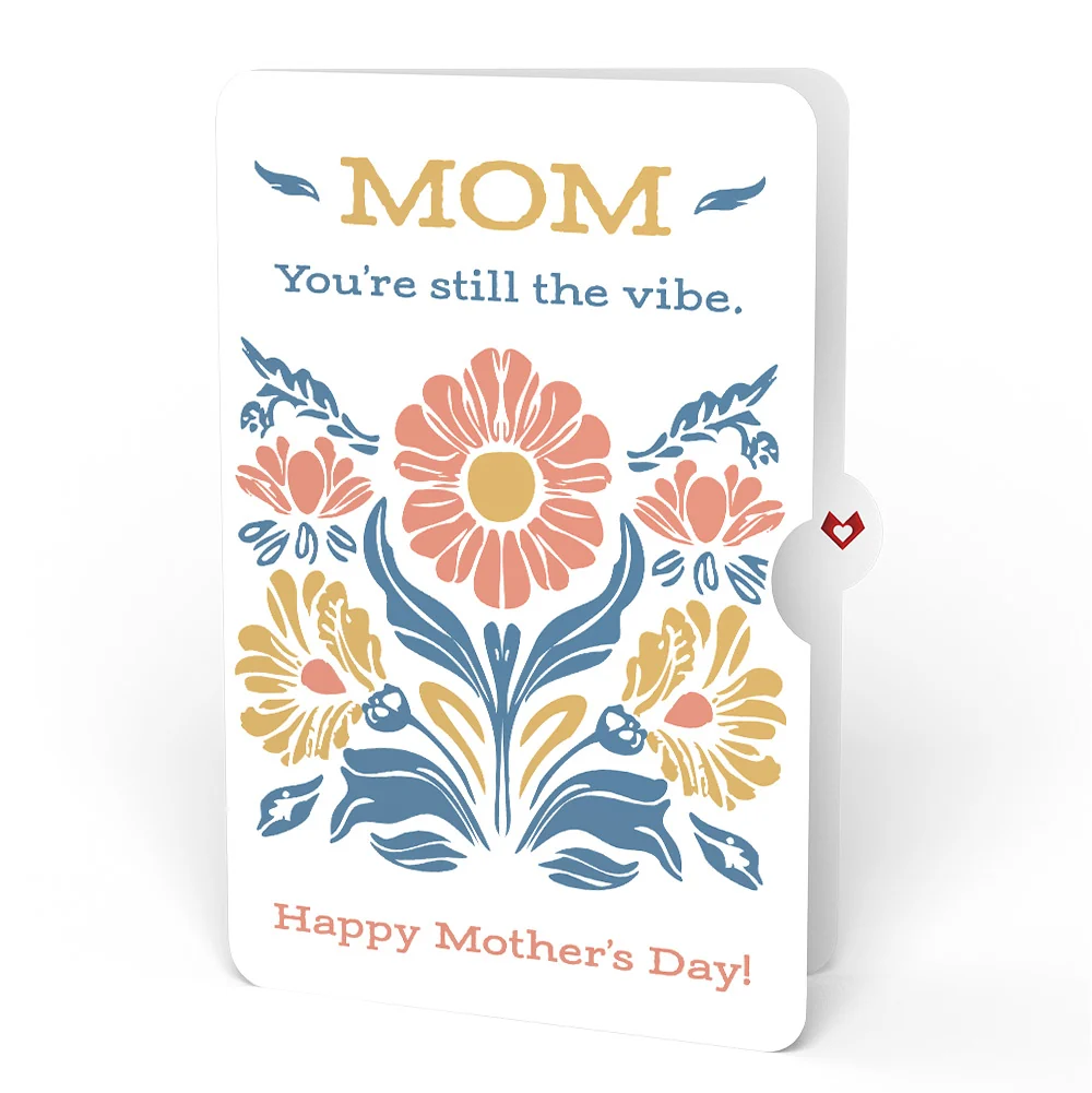 Lovepop Thanks for Putting Up with My Crap Mother’s Day Pop-Up Card and Folk Art Bloom Sentiment Set for Mom - Image 4
