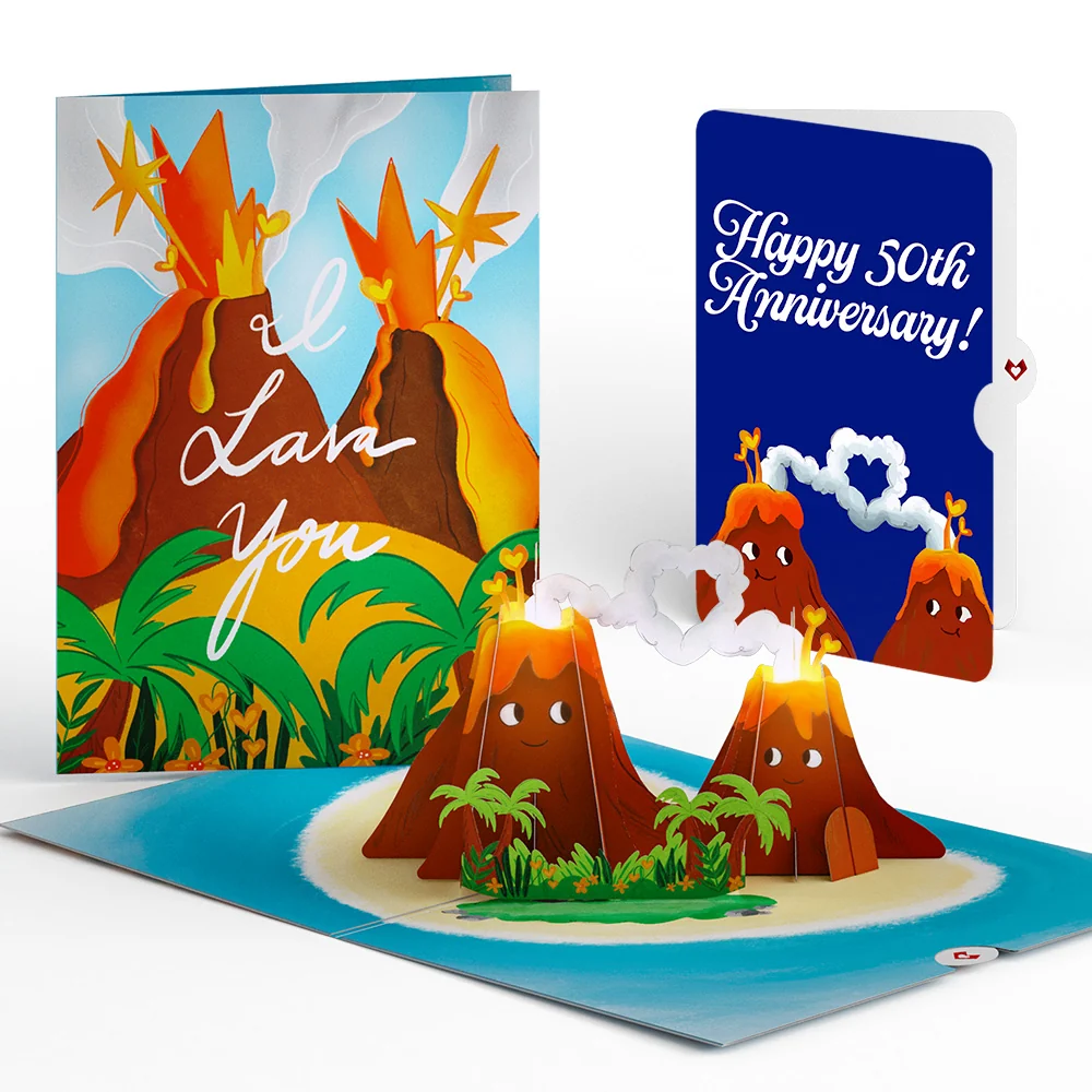 Lovepop I Lava You 50th Anniversary Light-Up Pop-Up Card and Sentiment Set