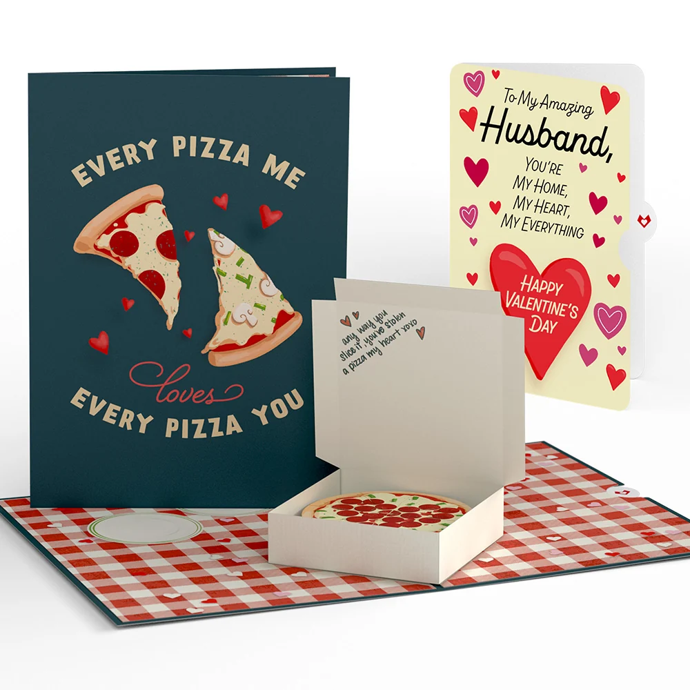 Lovepop Pizza Love Valentine Pop-Up Card and Sentiment Set for Husband