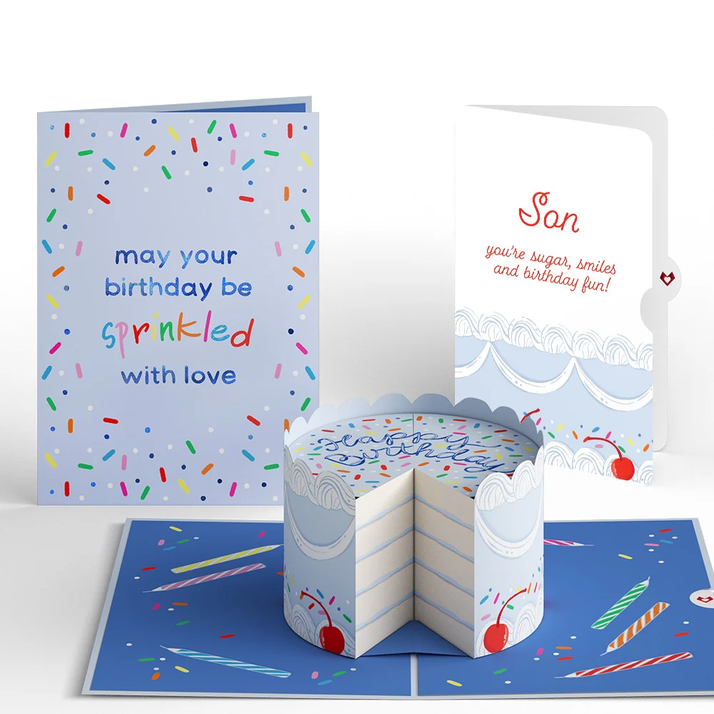 Lovepop Sprinkled with Love Birthday Cake Pop-Up Card and Sentiment Set for Son