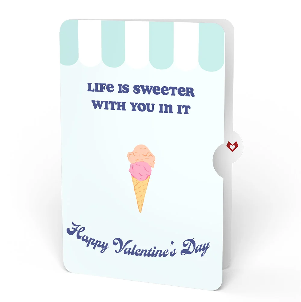 Lovepop Sweet Day Ice Cream Valentine Pop-Up Card and Sentiment Set - Image 4
