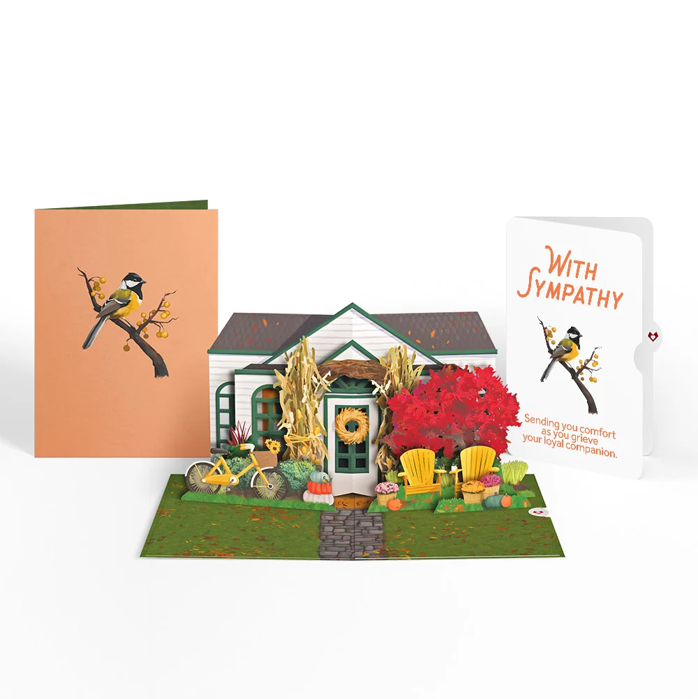Lovepop Fall Welcome Sympathy Pop-Up Card and Sentiment Set for Your Pet Chair
