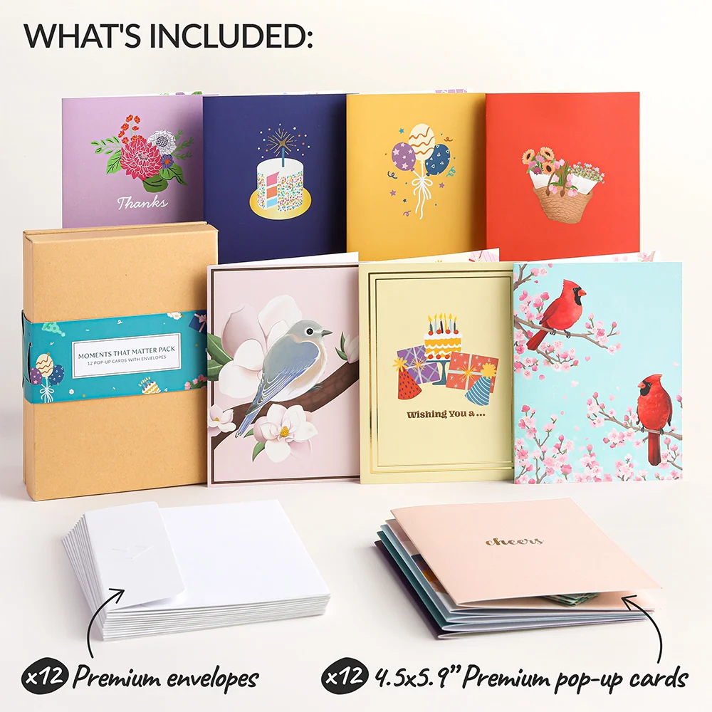 Lovepop Moments That Matter Box Set (Assorted 12-pack): Paperpop Card — SKU SB-41A7AF-9F9479D59EC9F5 - Image 3