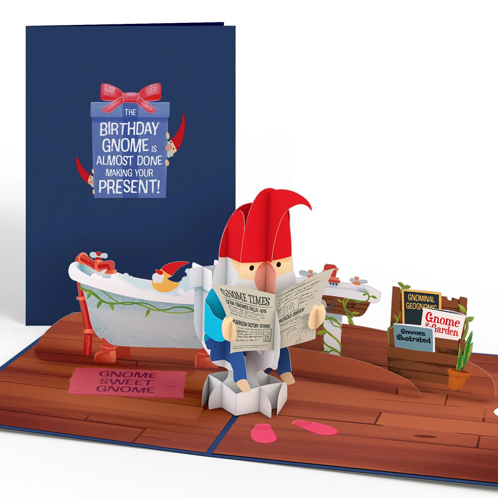 Lovepop Birthday Gnome Pop-Up Card Rack