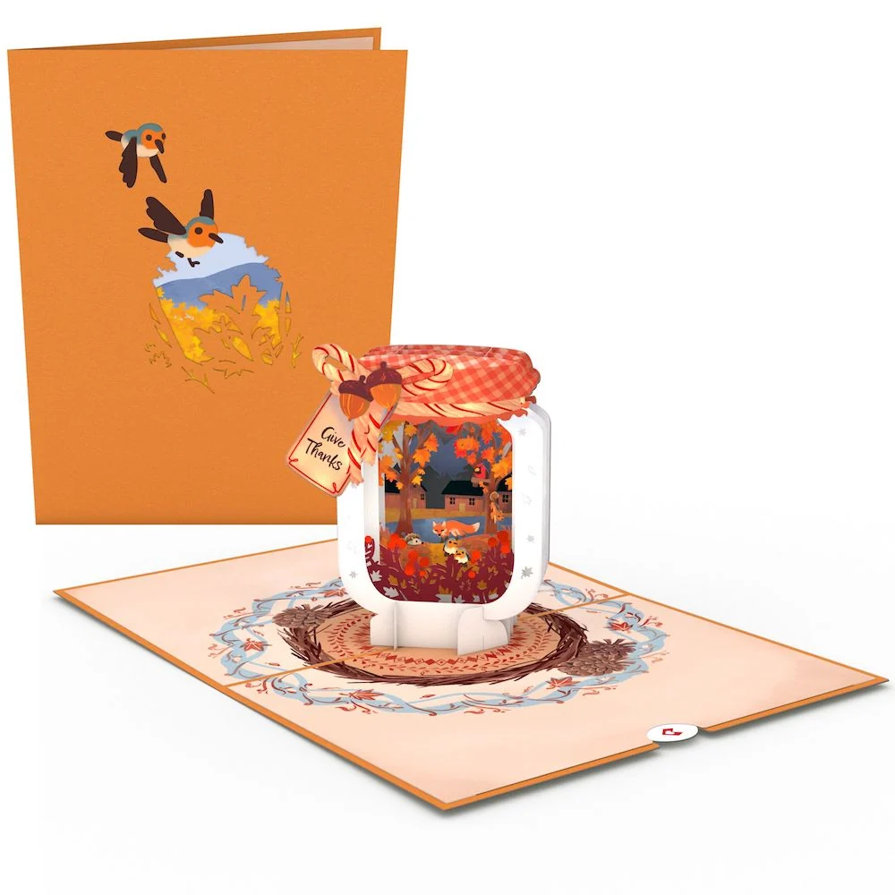 Lovepop Give Thanks Fall Jar Pop-Up Card - Image 8