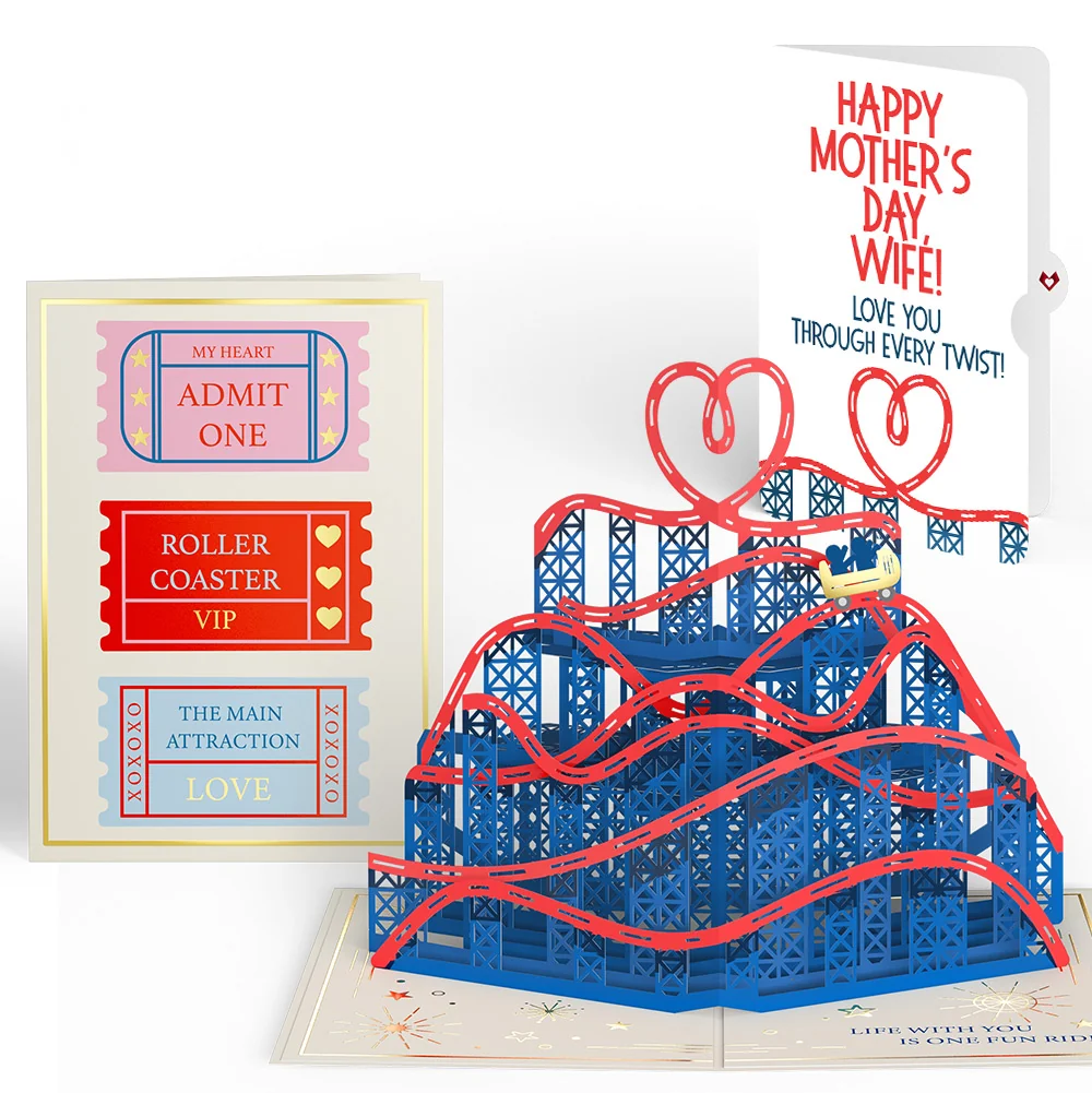 Lovepop Love Rollercoaster Mother’s Day Pop-Up Card and Sentiment Set for Wife