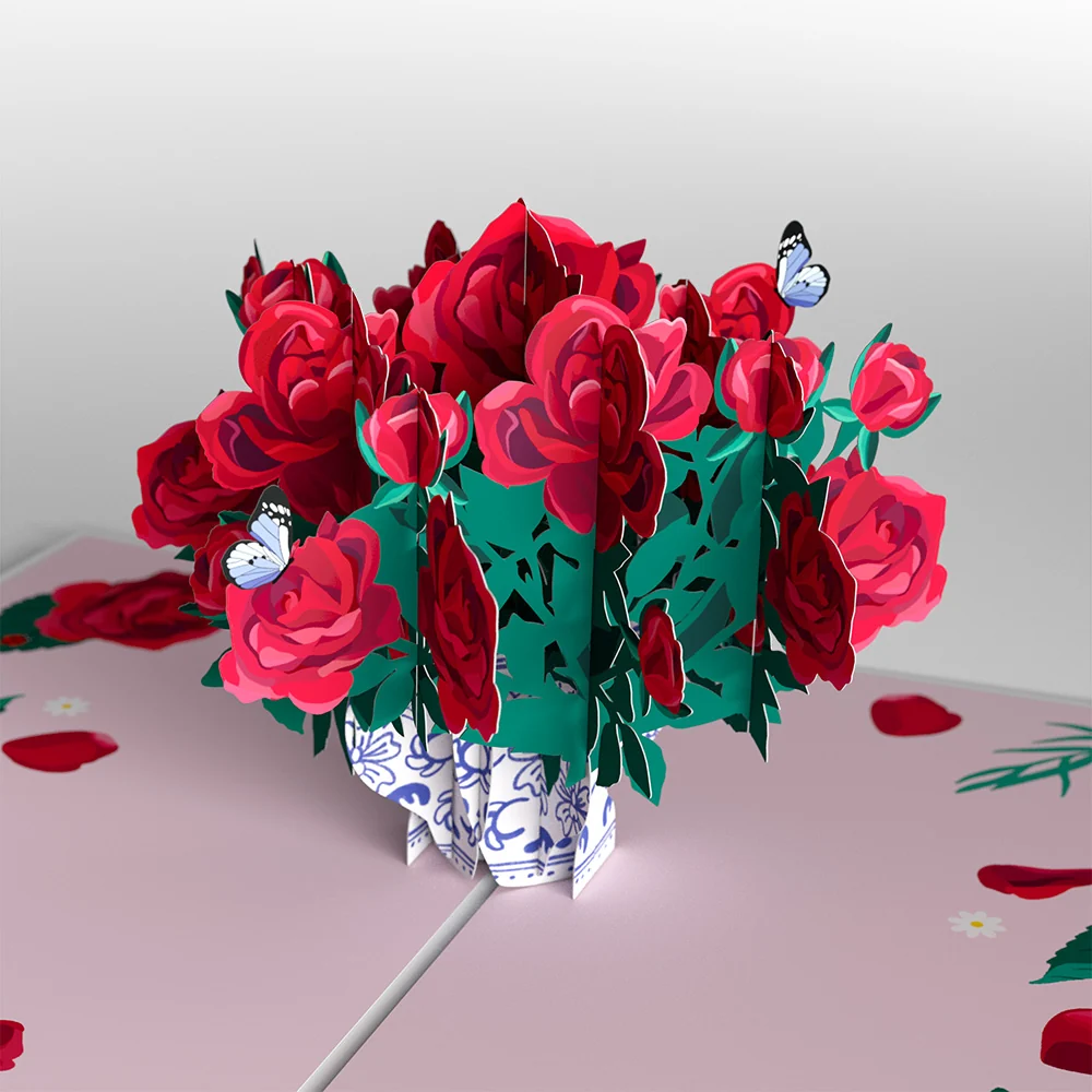 Lovepop Valentine's Day Roses 4-in-1 Nesting Card - Image 4